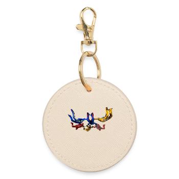 skydivers - Round Keyring - oyster - Front