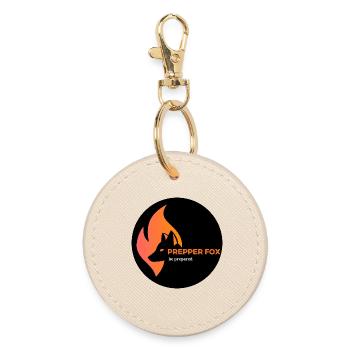 logo transparent - Porte-clés rond - huître - Devant