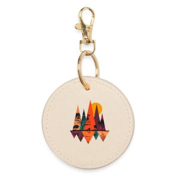Nature en automne - Porte-clés rond - huître - Devant