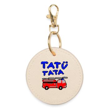 Fire brigade Tatütata - Round Keyring - oyster - Front