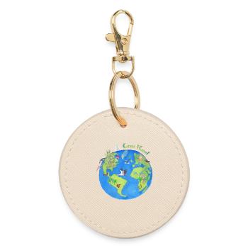 Planète verte - planète - Porte-clés rond - huître - Devant