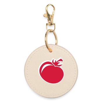 Red tomato - Round Keyring - oyster - Front