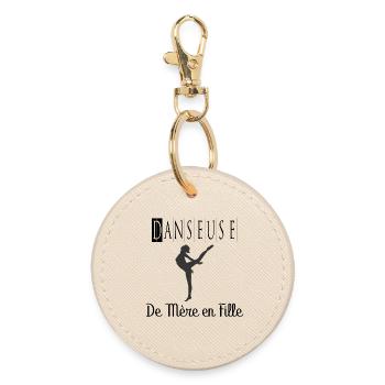 Danseuse de Mère en Fille Danse - Porte-clés rond - huître - Devant