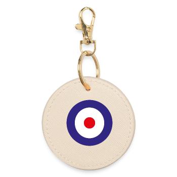 England Luftfahrtschild - Runder Schlüsselanhänger - Auster - Vorne