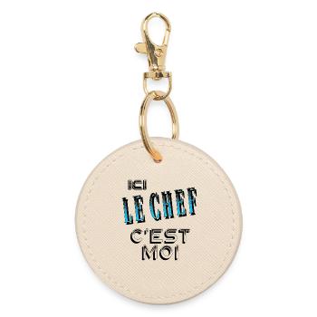 Ici le Chef C'est Moi Patron - Porte-clés rond - huître - Devant