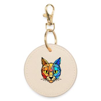Animal Tiger - Round Keyring - oyster - Front