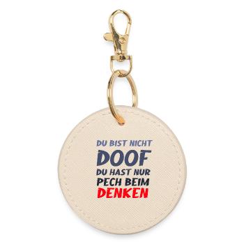 Tu portes juste malchance de penser à une chemise drôle - Porte-clés rond - huître - Devant