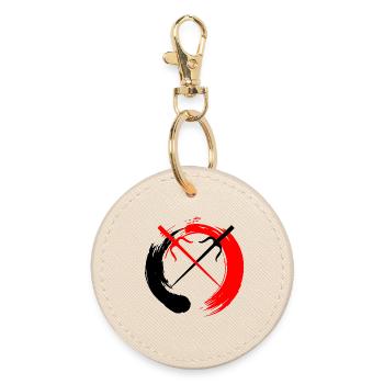 Ensozen sai - Round Keyring - oyster - Front