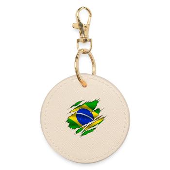 Brasil - Brazil - Round Keyring - oyster - Front