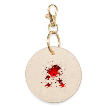 TROU D’INCLUSION DU COSTUME D’HALLOWEEN SANG - Porte-clés rond - huître - Devant