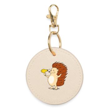 I have the hair beautiful - Round Keyring - oyster - Front