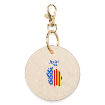 Lozère - Round Keyring - oyster - Front