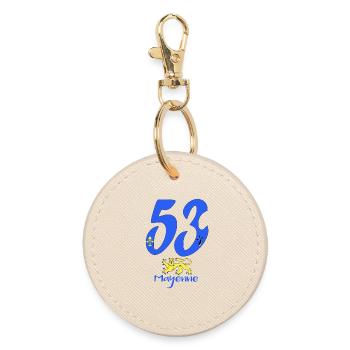 Mayenne - Round Keyring - oyster - Front