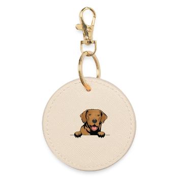 Broholmer Dog pour les amateurs de chiens - Porte-clés rond - huître - Devant