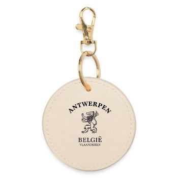 ANTWERP Belgium Belgium - Round Keyring - oyster - Front