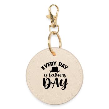 Every Day is Father´s Day - Runder Schlüsselanhänger - Auster - Vorne