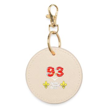 Seine saint denis - Round Keyring - oyster - Front