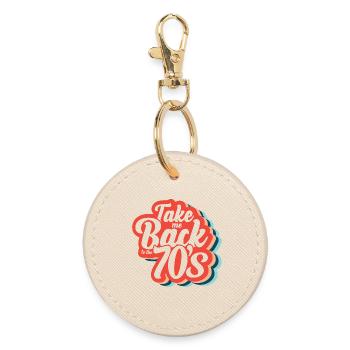Take Me Back To The 70s - Round Keyring - oyster - Front