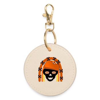 COSTUMES D’HALLOWEEN - SKULL - Porte-clés rond - huître - Devant