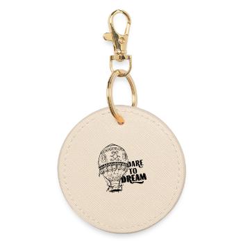 Dare To Dream - Round Keyring - oyster - Front