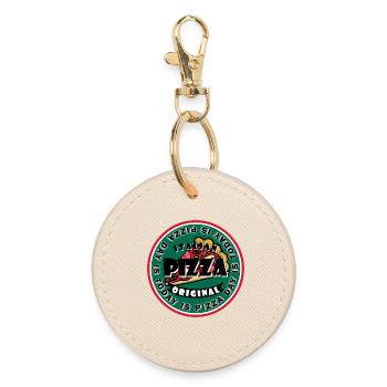 Today is Pizza day - Runder Schlüsselanhänger - Auster - Vorne
