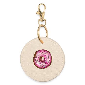 Donut - Runder Schlüsselanhänger - Auster - Vorne
