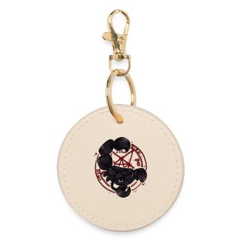 Scorpio in the - Round Keyring - oyster - Front
