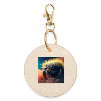 Photo macro creature 05 - Round Keyring - oyster - Front