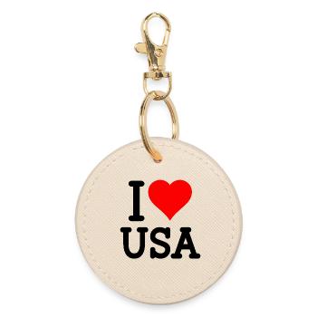 i love usa - Porte-clés rond - huître - Devant