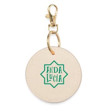 Andalusia 5 - Round Keyring - oyster - Front