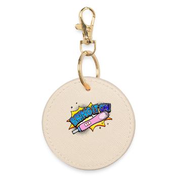Déclaration de grossesse mère bébé - Porte-clés rond - huître - Devant