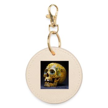 Der Tod ist schön 01 - Runder Schlüsselanhänger - Auster - Vorne