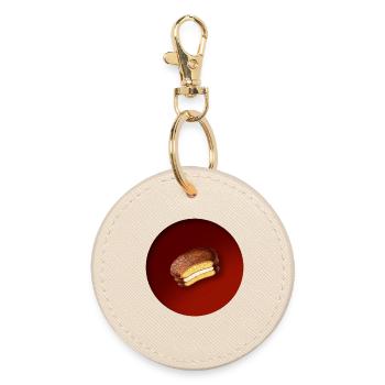 Un délicieux biscuit au chocolat - Porte-clés rond - huître - Devant