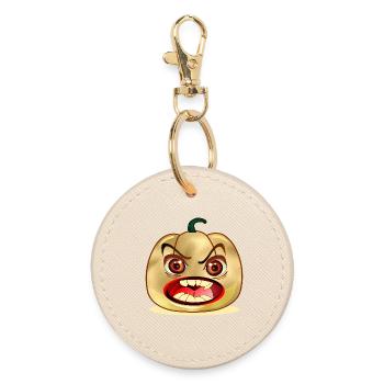 HALLOWEEN PUMPKIN FACE COSTUMES - Round Keyring - oyster - Front