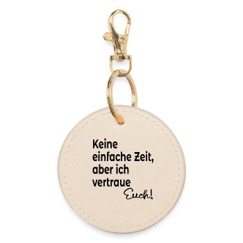 KRISE VERTRAUEN ZUSPRUCH TEAM GRUPPE - Runder Schlüsselanhänger - Auster - Vorne