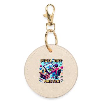 Pixel Art Master - Round Keyring - oyster - Front