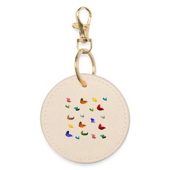 BOULDERING, BOULDERING, CLIMBING, MOUNTAINEERING, MOUNTAINEERING - Round Keyring - oyster - Front