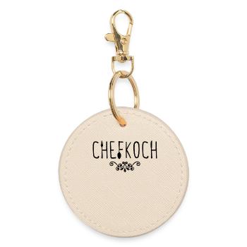 Job, Chef, Saying, Career, Supervisor, Work - Round Keyring - oyster - Front
