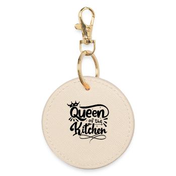 Queen of the Kitchen - Runder Schlüsselanhänger - Auster - Vorne