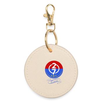 Eure - Round Keyring - oyster - Front