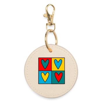 VALENTINSTAG. Junggesellinnenabschied. ICH LIEBE DICH. ICH LIEBE DICH. LIEBE - Runder Schlüsselanhänger - Auster - Vorne