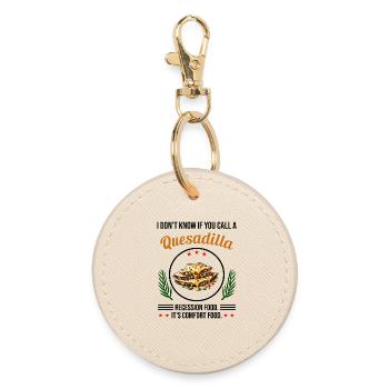 Je ne sais pas si vous appelez ça des quesadillas - Porte-clés rond - huître - Devant