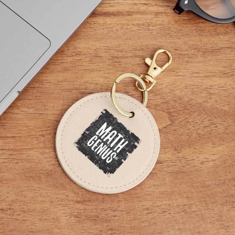 Math Genius Math Genius Math cadeau Porte-clés rond