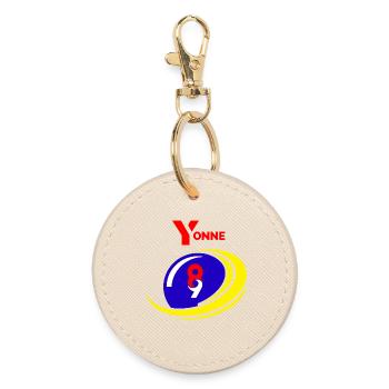 Yonne - Round Keyring - oyster - Front