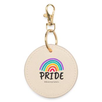 Pride noir - #diversitymatters - Porte-clés rond - huître - Devant