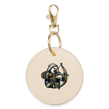 Skyward Archer: The Eagle Marksman - Round Keyring - oyster - Front