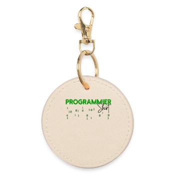 Programmeur Développeur Code Statement Scripting - Porte-clés rond - huître - Devant