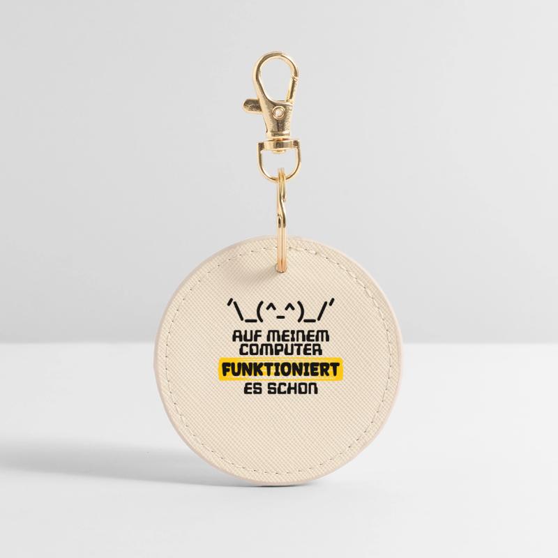 Developer Statement Code Scripting Programmer Round Keyring