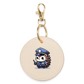 Patrol Pals - Brave Hedgehog - Round Keyring - oyster - Front