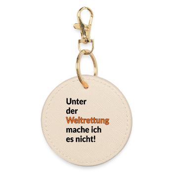 IRONIE WELTRETTUNG - HELDEN - Runder Schlüsselanhänger - Auster - Vorne